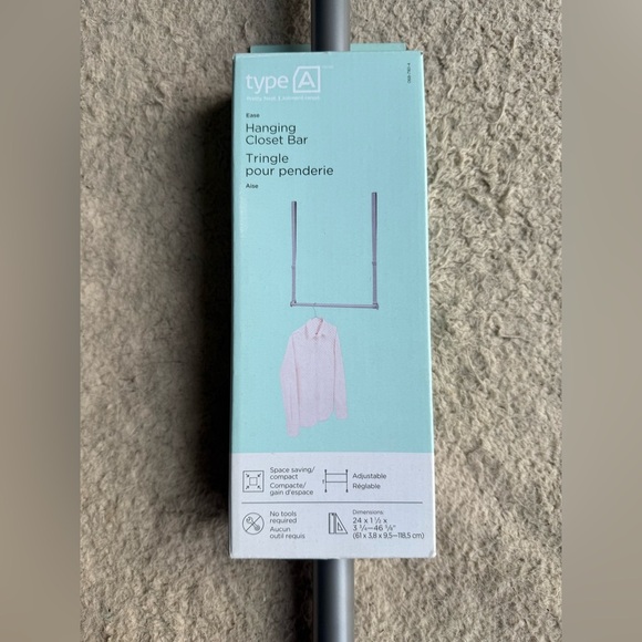 Hanging Closet Bar - Picture 1 of 3